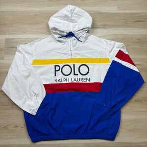 POLO Ralph Lauren 'USA' 1/4 Zip Pullover Windbreaker - Men's Size S